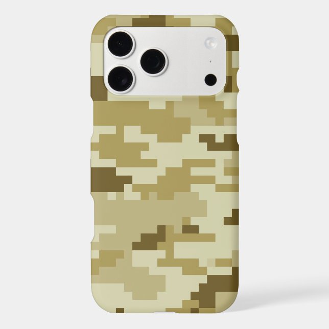 8 Bit Pixel Digital Desert Camouflage / Camo Case-Mate iPhone Case (Back)