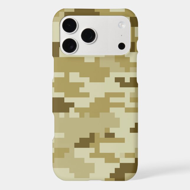 8 Bit Pixel Digital Desert Camouflage / Camo Case-Mate iPhone Case (Back)