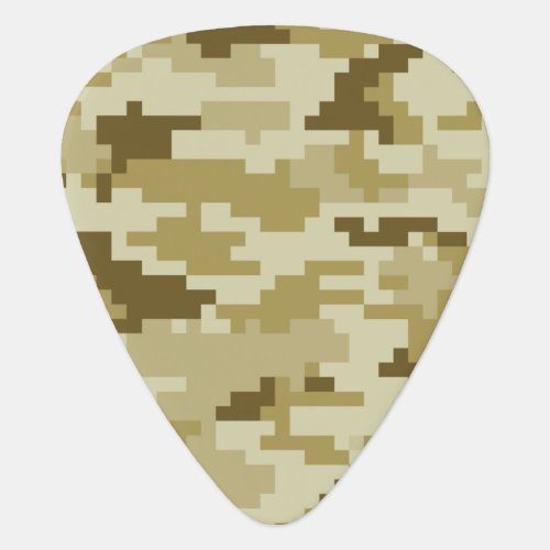 8 Bit Pixel Digital Desert Camouflage  Camo Guitar Pick
