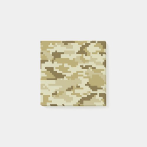 8 Bit Pixel Digital Desert Camouflage  Camo Post_it Notes