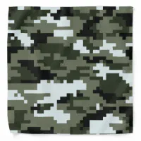 Light Green Camouflage Pattern Bandana, Zazzle