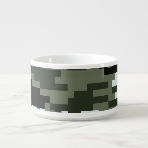 8 Bit Pixel Digital Urban Camouflage  Camo Bowl