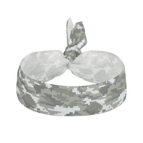 8 Bit Pixel Digital Urban Camouflage  Camo Hair Tie