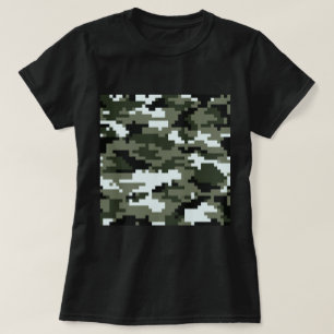 8 Bit Pixel Digital Urban Camouflage / Camo T-Shirt