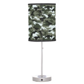 8 Bit Pixel Digital Urban Camouflage / Camo Table Lamp (Back)
