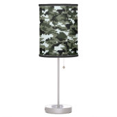 8 Bit Pixel Digital Urban Camouflage / Camo Table Lamp (Left)