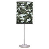 8 Bit Pixel Digital Urban Camouflage / Camo Table Lamp (Front)