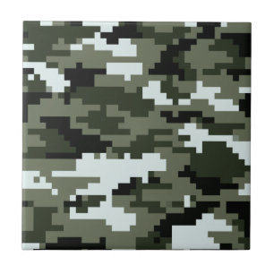 8 Bit Pixel Digital Urban Camouflage / Camo Tile