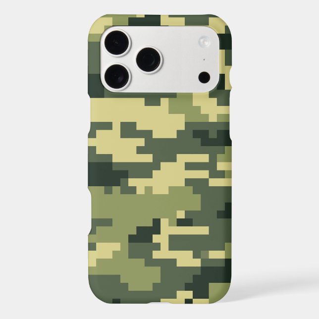 8 Bit Pixel Digital Woodland Camouflage / Camo Case-Mate iPhone Case (Back)