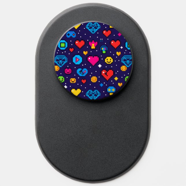 8-Bit Pixel Gaming Aesthetic Phone Grip (Popsocket)
