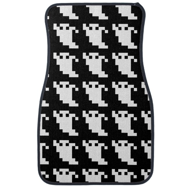 8 Bit Pixel Ghost Car Mat (Front)