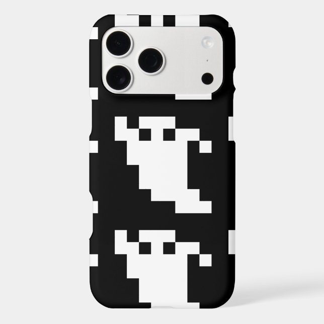 8 Bit Pixel Ghost Case-Mate iPhone Case (Back)