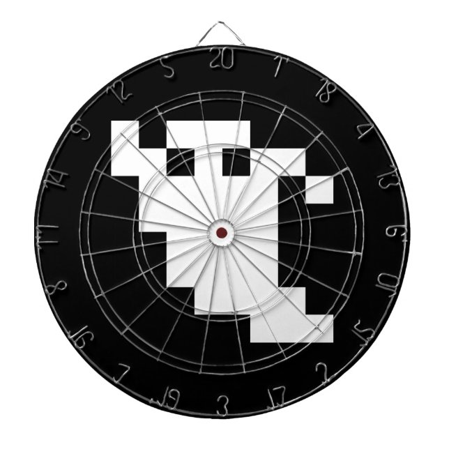 8 Bit Pixel Ghost Dart Board (Front)