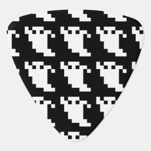 8 Bit Pixel Ghost Guitar Pick