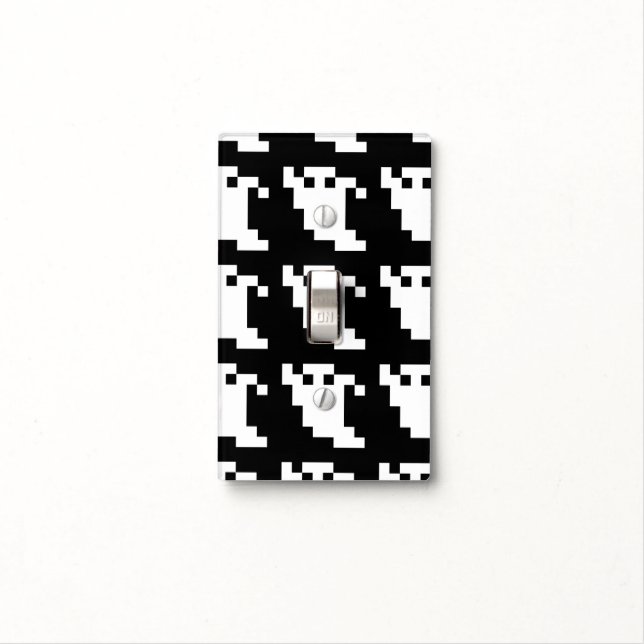 8 Bit Pixel Ghost Light Switch Cover (In Situ)