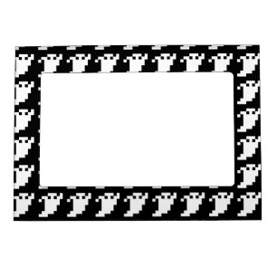 8 Bit Pixel Ghost Magnetic Frame