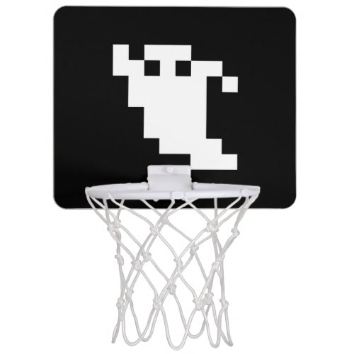8 Bit Pixel Ghost Mini Basketball Hoop