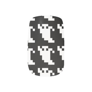 8 Bit Pixel Ghost Minx Nail Art