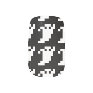 8 Bit Pixel Ghost Minx Nail Art