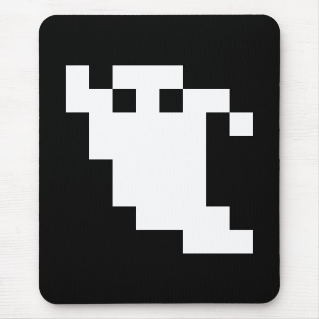 8 Bit Pixel Ghost Mouse Pad (Front)
