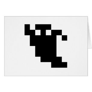 8 Bit Pixel Ghost Shadow Cards