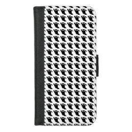 8 Bit Pixel Ghost Shadow iPhone 8/7 Wallet Case