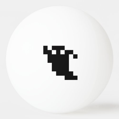 8 Bit Pixel Ghost Shadow Ping Pong Ball