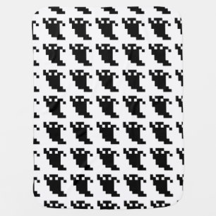 8 Bit Pixel Ghost Shadow Receiving Blanket