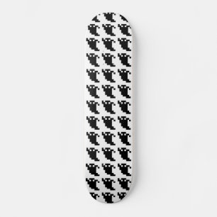 8 Bit Pixel Ghost Shadow Skateboard Deck