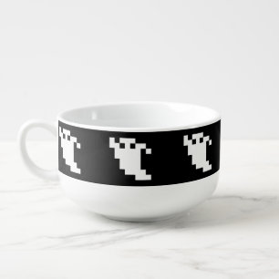 8 Bit Pixel Ghost Soup Mug