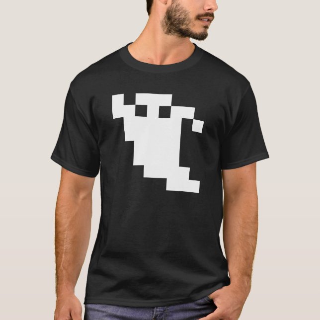 8 Bit Pixel Ghost T-Shirt (Front)