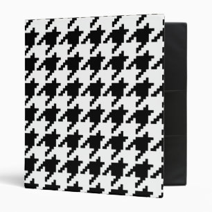 8 Bit Pixel Houndstooth Check Pattern Binder