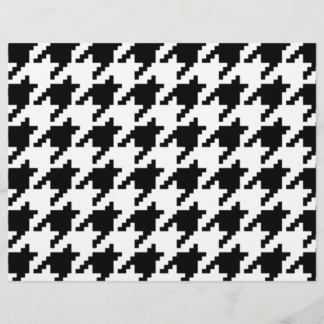 8 Bit Pixel Houndstooth Check Pattern Flyer (Front)