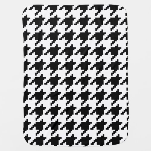 8 Bit Pixel Houndstooth Check Pattern Swaddle Blanket