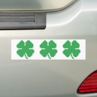 FOUR LEAF CLOVER Vinyl Decal Sticker Car Window Wall Bumper Lucky Symbol  Irish 4