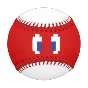 8 Bit Pixel Manga Eyes Baseball