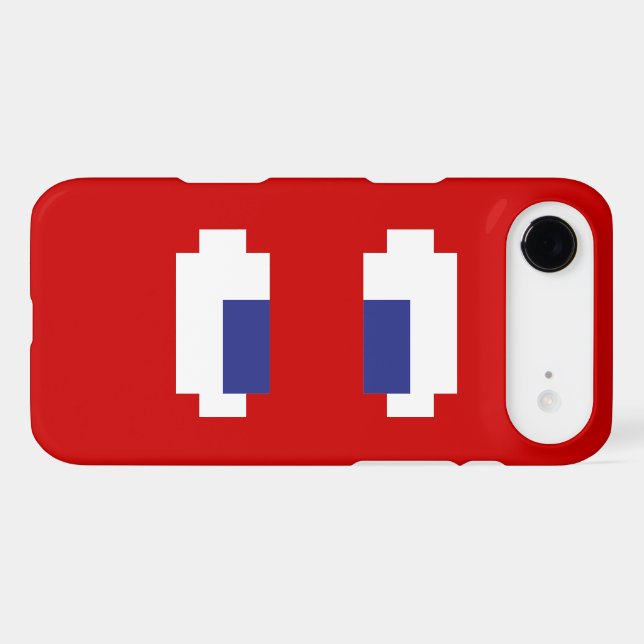 8 Bit Pixel Manga Eyes Case-Mate iPhone Case (Back (Horizontal))
