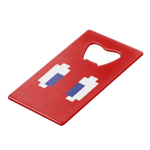 8 Bit Pixel Manga Eyes Credit Card Bottle Opener