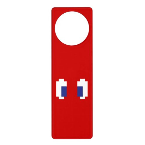 8 Bit Pixel Manga Eyes Door Hanger