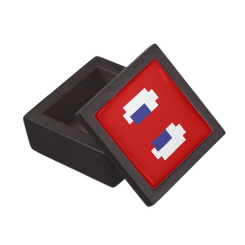 8 Bit Pixel Manga Eyes Keepsake Box