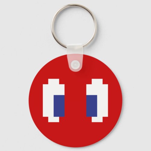 8 Bit Pixel Manga Eyes Keychain