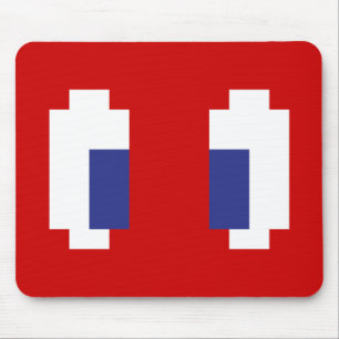 8 Bit Pixel Manga Eyes Mouse Pad