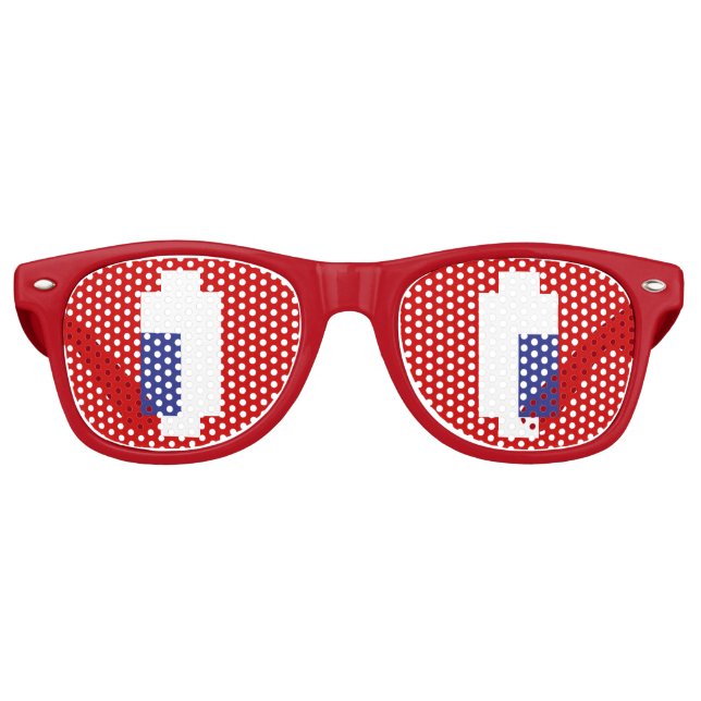 8 Bit Pixel Manga Eyes Retro Sunglasses (Front)