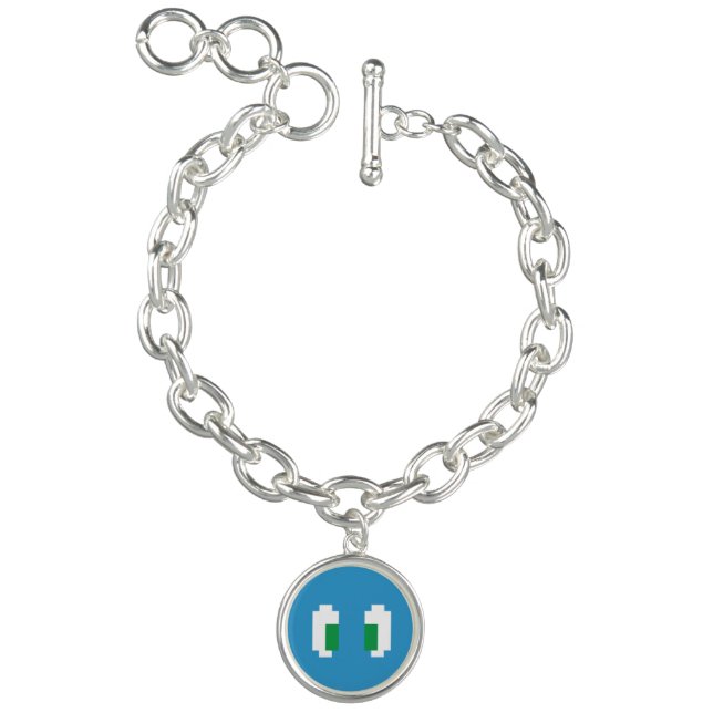 8 Bit Pixel Manga Green Eyes Bracelet (Product)