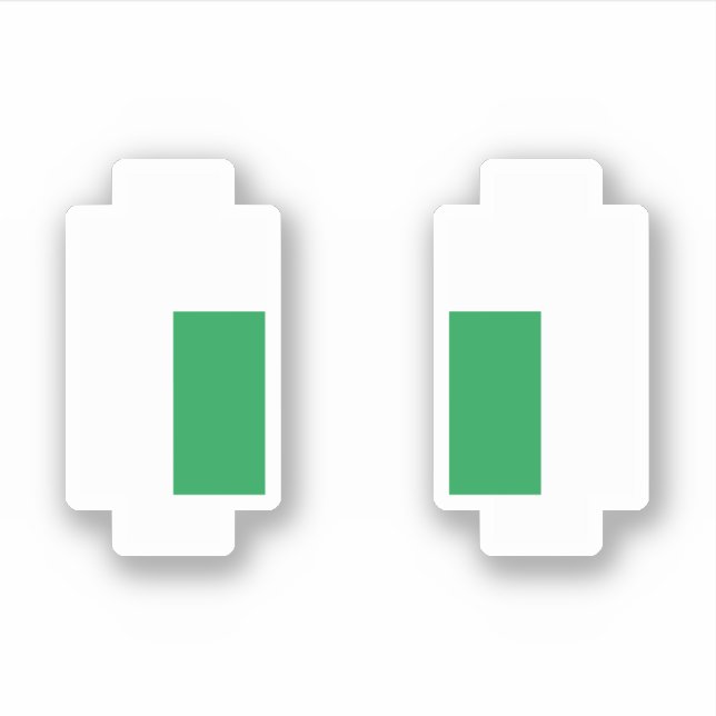 8 Bit Pixel Manga Green Eyes Sticker (Front)