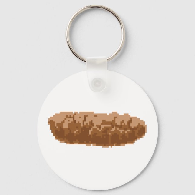 8 Bit Pixel Poop Keychain (Front)