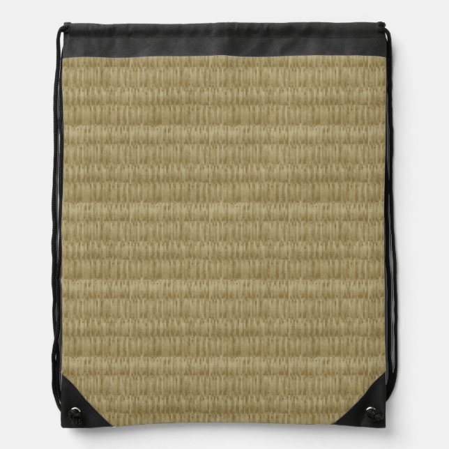 8 Bit Pixel Tatami Mat 畳 Drawstring Bag (Front)