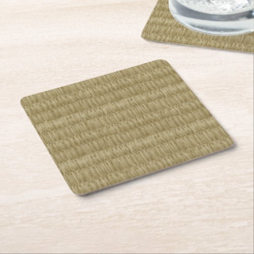 8 Bit Pixel Tatami Mat 畳 Square Paper Coaster