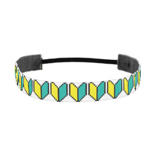 8 Bit Pixel Wakaba / Shoshinsha Mark Athletic Headband