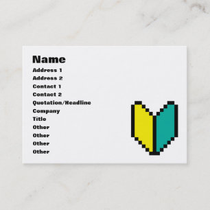 8 Bit Pixel Wakaba / Shoshinsha Mark Business Card